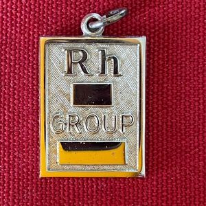 Rh Antigen Factor Blood Group Medical Alert Charm